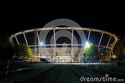 Stadium under construction, Euro 2012, Poland Stock Photo