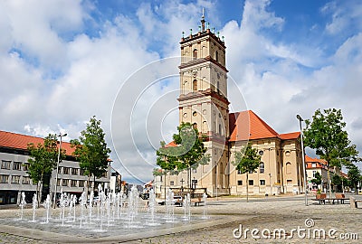 Stadtkirche (city church) in Neustrelitz, Germany Stock Photo
