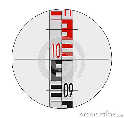 Staff gauge Vector Illustration