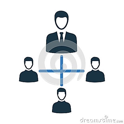 Staff layout icon / vector graphics Vector Illustration