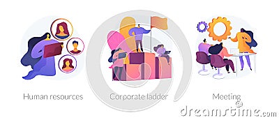 Corporate culture vector concept metaphors Vector Illustration