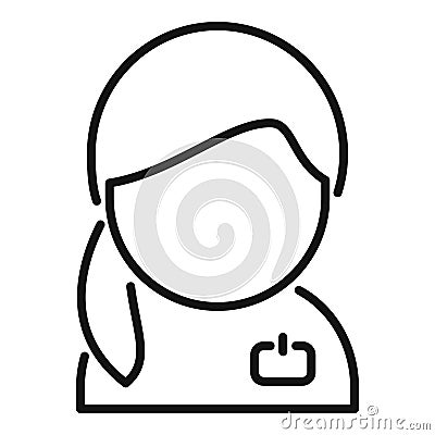 Staff time review icon outline vector. Crew deal Vector Illustration