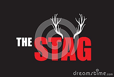 Stag night Vector Illustration