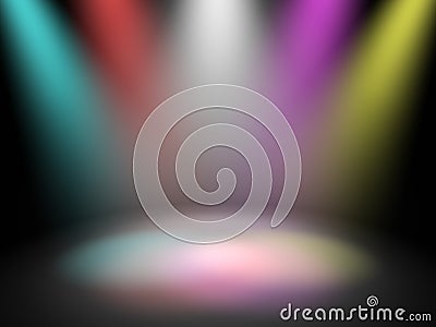 Stage Disco Lights Stock Photo