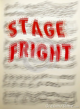 Stage Fright Stock Photo