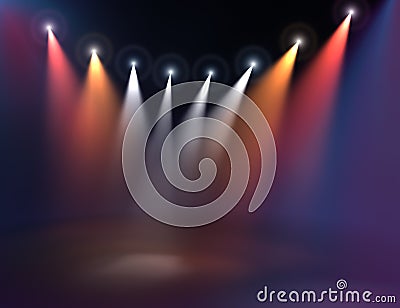 Stage illumination Stock Photo