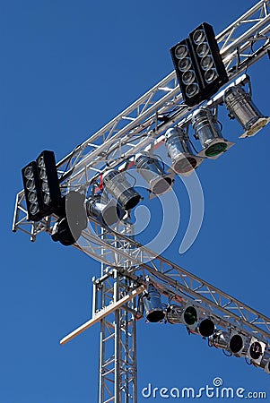 Stage lights Stock Photo