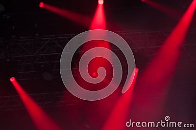 Stage lights on concert Stock Photo