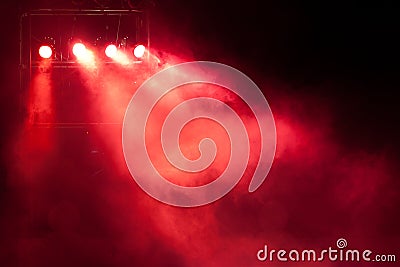 Stage red spot light Stock Photo