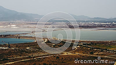 Stagno di Cagliari (Pool of Cagliari) lagoon Stock Photo