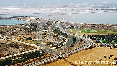 Stagno di Cagliari (Pool of Cagliari) lagoon Stock Photo