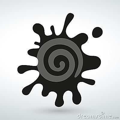 Stain icon on a white backround Stock Photo