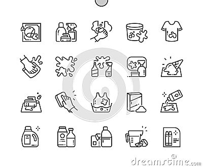 Stain removers. Cleaning service. Wash stain. Natural stain remover. Vector Illustration
