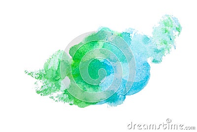 Stain watercolor splash. Colorful illustration of watercolour dr Cartoon Illustration