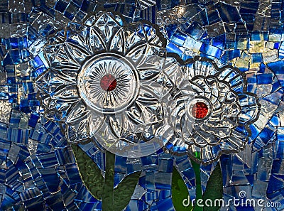 Stained glass art Stock Photo