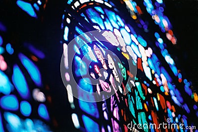 Stained Glass Background Stock Photo