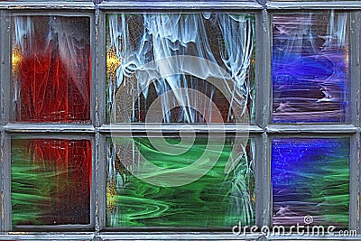 Stained glass colorful background Stock Photo