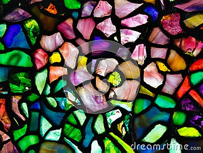 Stained Glass Detail Stock Photo