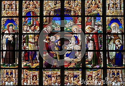 Stained Glass - Epiphany Stock Photo