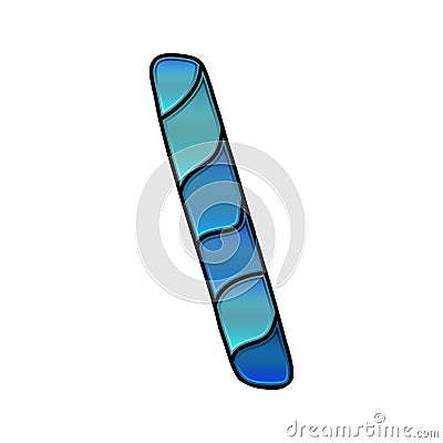 Stained glass font, backslash Stock Photo