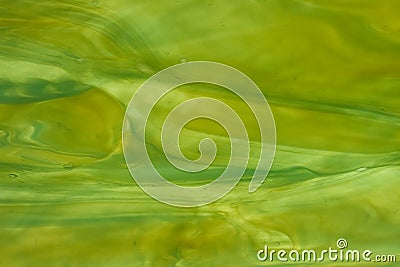 Stained glass green streaky Stock Photo