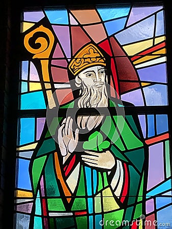 St. Patrick as Bishop of Ireland Editorial Stock Photo