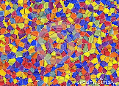 Stained-glass multi colored window backgrounds Stock Photo