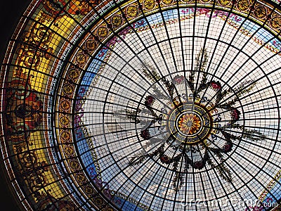 Stained glass roof Stock Photo