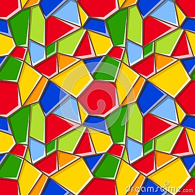 vector stained glass. seamless background. Vector Illustration