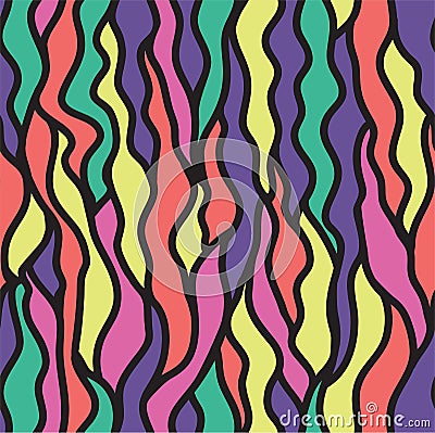 Stained-glass seamless pattern Vector Illustration