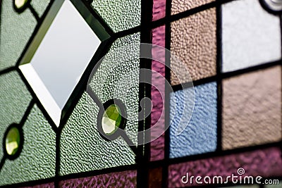 Stained glass texture Stock Photo