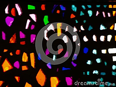 Stained Glass Up Close Stock Photo