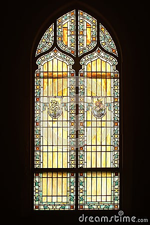 Stained glass window Stock Photo