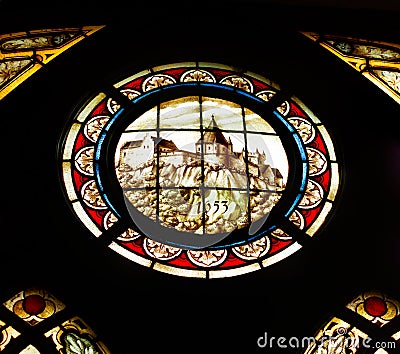 Stained glass Stock Photo