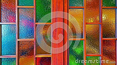 Stained glass windows Stock Photo