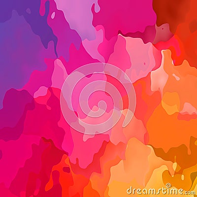 Stained seamless pattern texture background vibrant red, pink, magenta, purple and orange colors - modern painting art Stock Photo