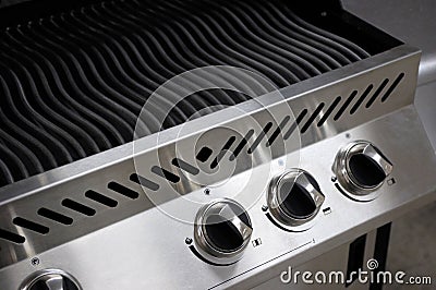 Stainless Steel Barbecue Stock Photo