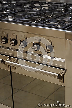 Stainless steel cooker Stock Photo