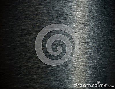 Stainless steel dark background Stock Photo