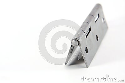 Stainless steel door hinge Stock Photo