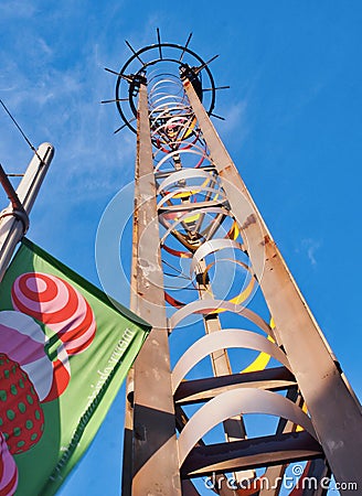 Modern Sculptural Tower, Sydney, Australia Editorial Stock Photo