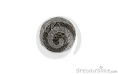 Stainless steel scourer easier cleaning Stock Photo