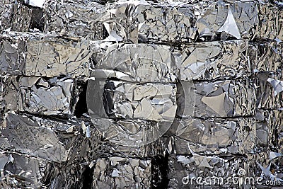 Stainless Steel Scrap Stock Photo