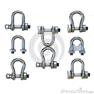 Stainless Steel Shackle Stock Photo