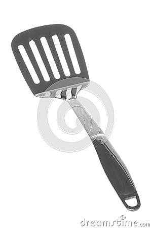 Stainless Steel Spatula Isolated Stock Photo