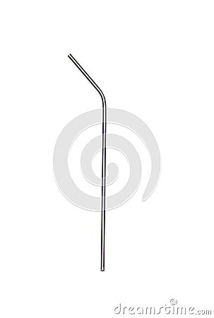 Stainless Steel Straw Stock Photo