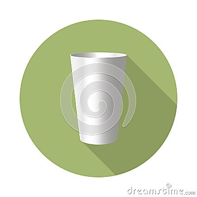 Stainless steel tumbler icon Vector Illustration