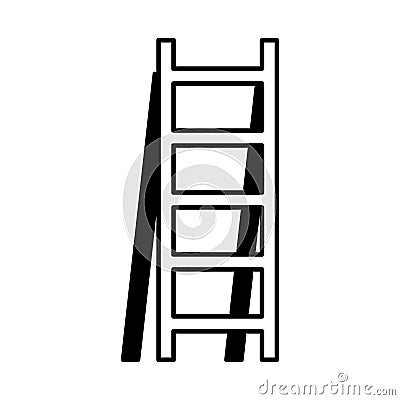 Stair construction tool isolated icon Vector Illustration