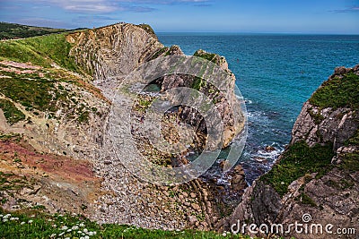 Stair Hole, near Lulworth in Dorset, England Stock Photo