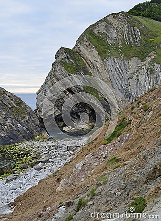 Stair Hole Stock Photo